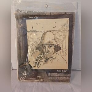 New Vintage Paragon Needlecraft "Man of the Sea" embroidery kit, 18x22"